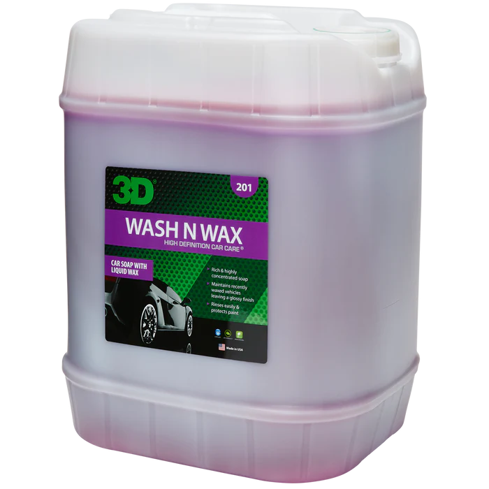 3D 201 Wash N Wax (5 Gallon)