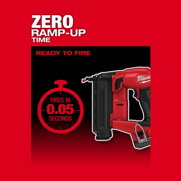 Milwaukee M18 FUEL 18 Volt Lithium-Ion Brushless Cordless 18 Gauge Brad Nailer - Tool Only