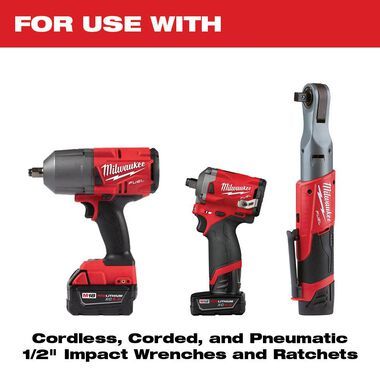 Milwaukee SHOCKWAVE 1/2" 15pc Impact Duty SAE Socket PACKOUT Set
