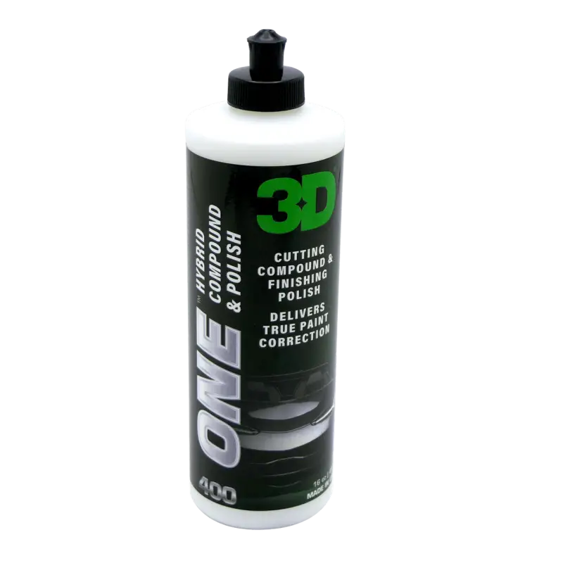 3D Products Canada Paint Correction 16 oz 3D Professional Detailing Products - ONE Hybrid Compound and Polish