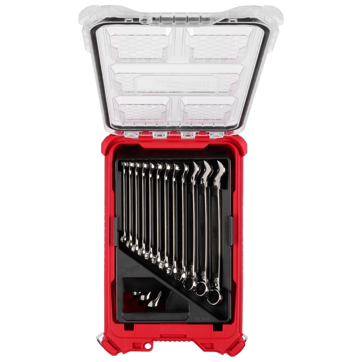 Milwaukee Metric Combination Wrench Set with PACKOUT Compact Organizer - 15pc
