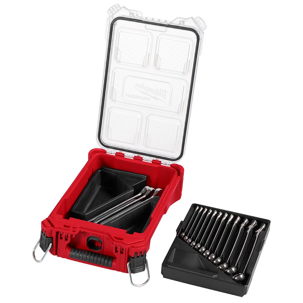 Milwaukee SAE Combination Wrench Set with PACKOUT Compact Organizer - 15pc