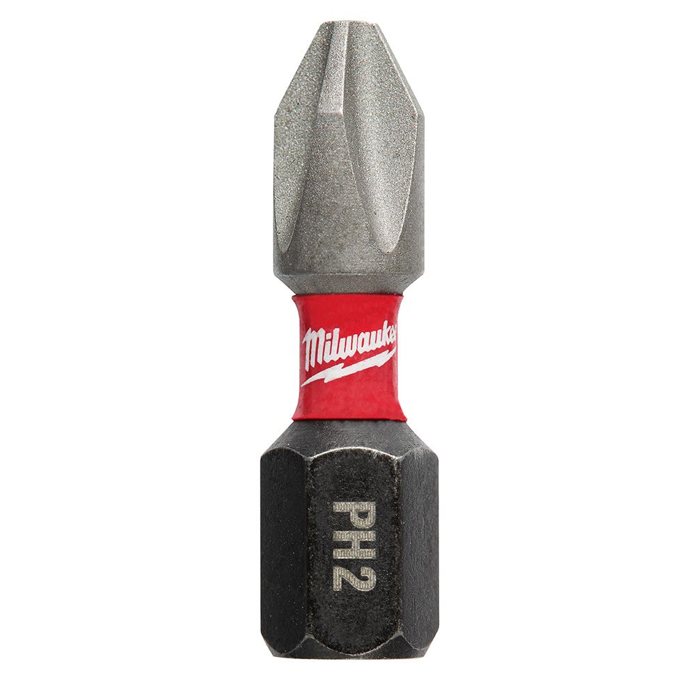 Milwaukee 1" SHOCKWAVE Impact Phillips Bits -25pk