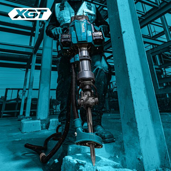 Marteau perforateur sans balais XGT 80 V (40 V x 2) max. 70 lb, clé hexagonale 1-1/8 po avec chariot, 8,0 Ah x 4 kits