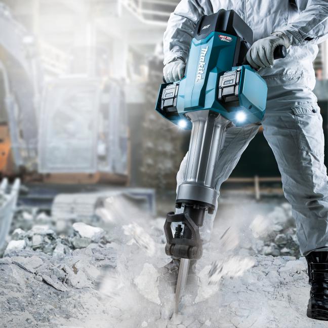 Marteau perforateur sans balais XGT 80 V (40 V x 2) max. 70 lb, clé hexagonale 1-1/8 po avec chariot, 8,0 Ah x 4 kits