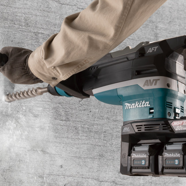 Perforateur rotatif sans balais XGT 80 V (40 V x 2) max. 2 pouces SDS-MAX, 4,0 Ah x 2 kits