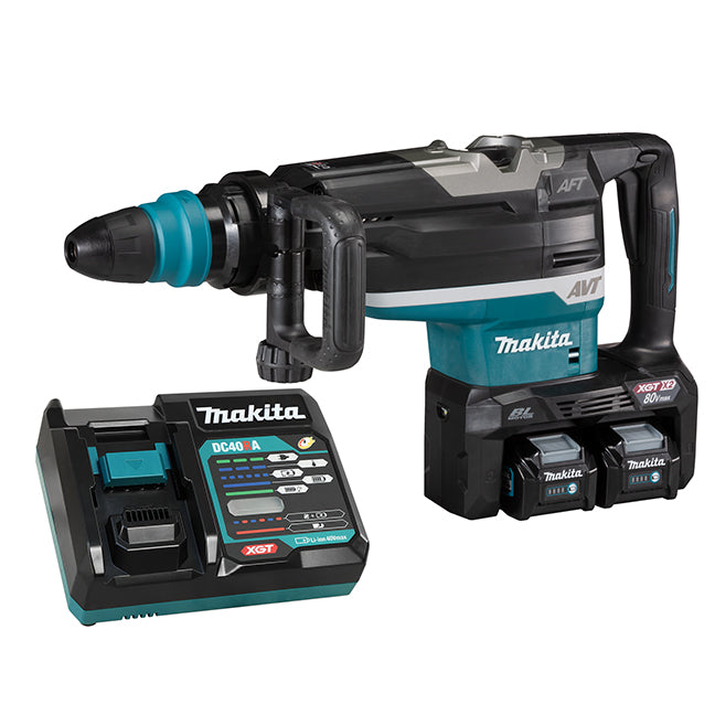 80V(40Vx2)max XGT Brushless 2" Rotary Hammer SDS-MAX, 4.0Ah x2Kit
