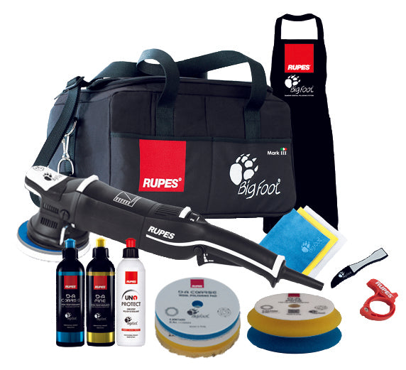Rupes Big Foot Mark III 15 Polisher Deluxe Kit Complete Deluxe Kit