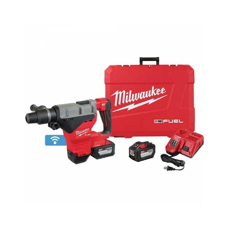 Milwaukee M18 FUEL 18 Volt Lithium-Ion Brushless Cordless 1-3/4 in. SDS MAX Rotary Hammer with One Key Kit