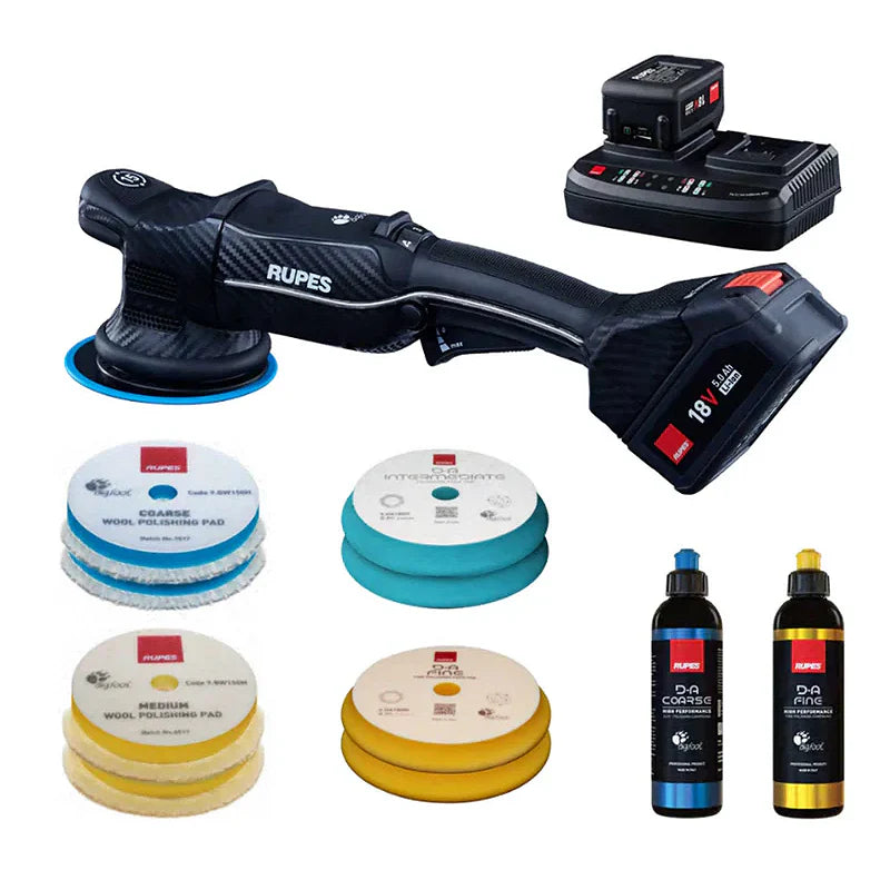 RUPES Bigfoot iBrid Polisher HLR15 Kit HLR15/CB2/BAS