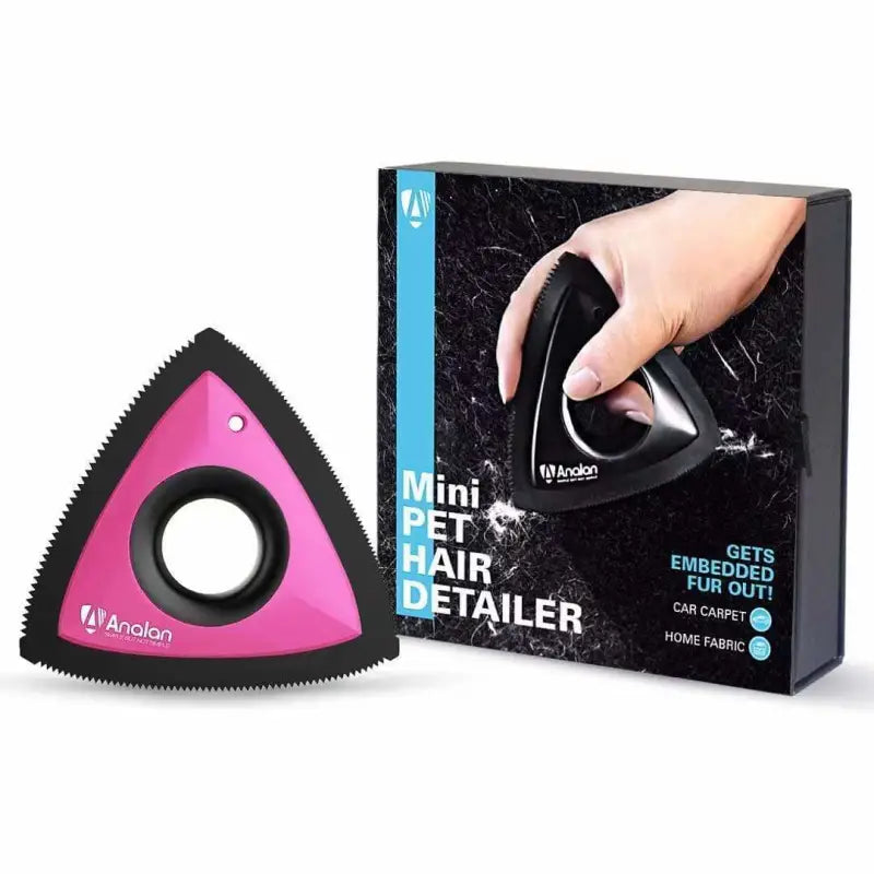 Analan Carpet Care and Upholstrey Pink ANALAN Mini Pet Hair Remover for Auto Detailing,Home Clean ****