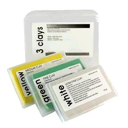 CarPro CARPRO CLAY BAR SET (MEDIUM, FINE, ULTRA FINE - 100G/EA)