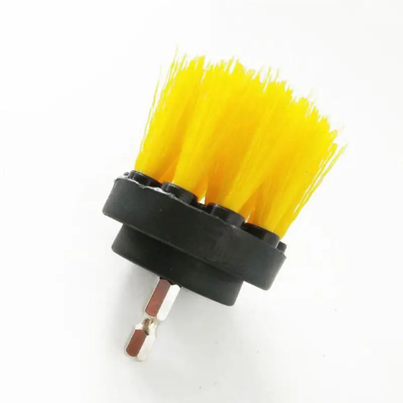 Drill Brush Accessory DRILL BRUSH KIT – YELLOW (2″ROUND, 4″ FLAT, 4″ BULLET) -** DRILL NOT INCLUDED**