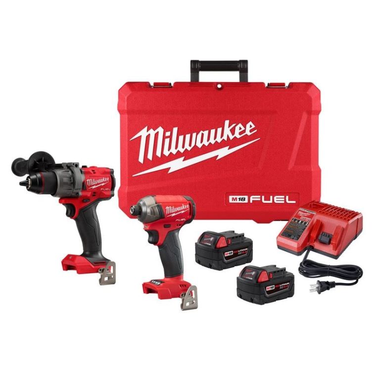 Milwaukee M18 FUEL 2-Tool Hammer Drill and SURGE Hydraulic Driver Combo Kit