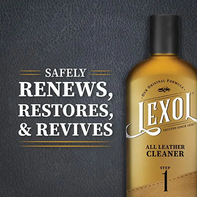 Lexor Lexol Leather Cleaner, pH-Balanced for Use on Leather Apparel, Furniture, Auto Interiors, Shoes, Handbags and Accessories, 16.9 oz