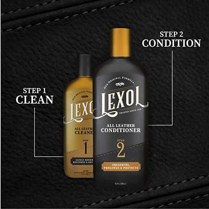 Lexol Lexol Leather Conditioner, Use on Car Leather, Furniture, Shoes, Bags, and Accessories, Trusted Leather Care Since 1933, 16.9 oz Bottle