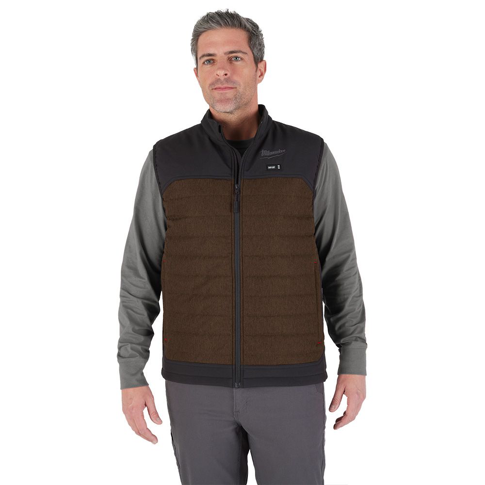 Milwaukee M12 Heated AXIS Vest Brown XL - Kit