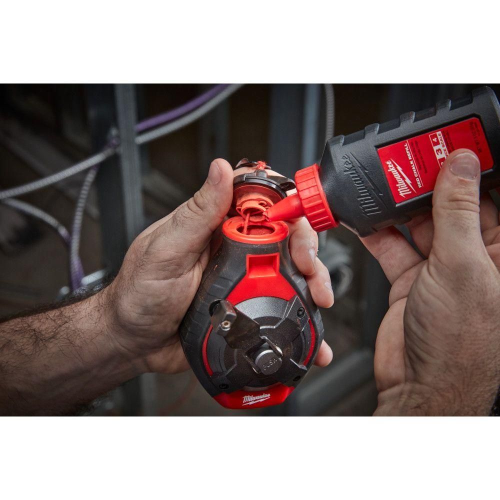 Milwaukee 100 ft. Bold Line Chalk Reel - Red Chalk