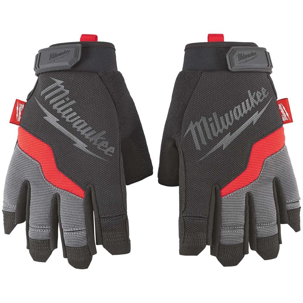 Milwaukee Fingerless Work Gloves - L