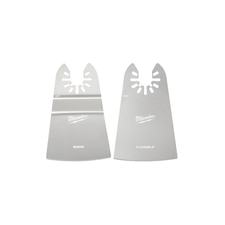 Milwaukee Oscillating Scraper Set 2pc Flex and Rigid