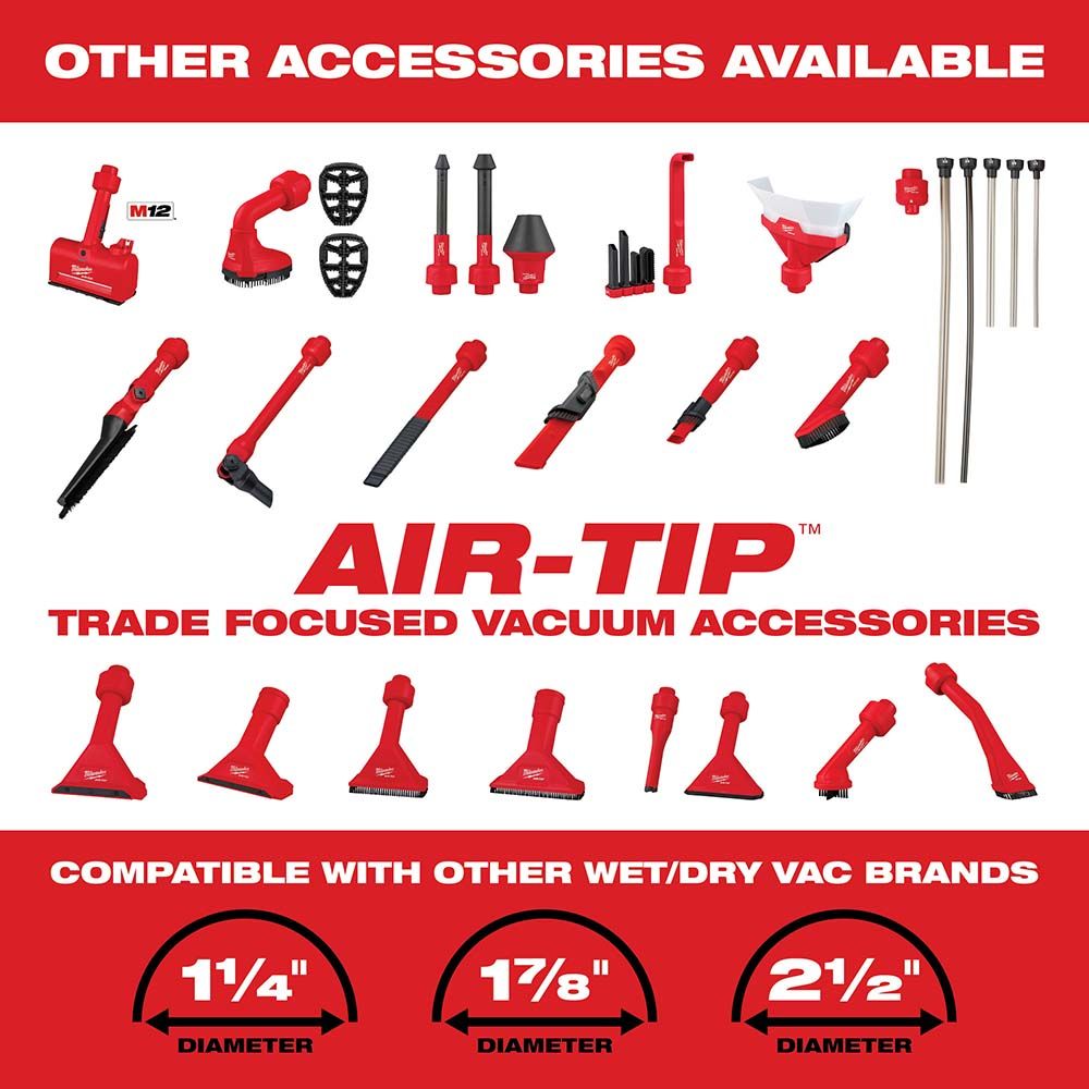 Milwaukee AIR-TIP 2-in-1 Utility Brush Tool
