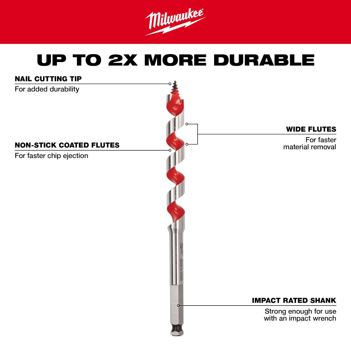 Milwaukee 1/2 in. x 18 in. Ship Auger Bit