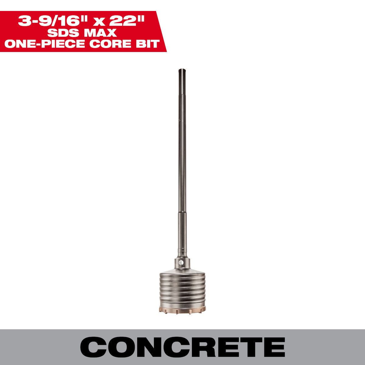 Milwaukee SDS-Max 1 pc. Core 3-9/16 in. x 22 in.