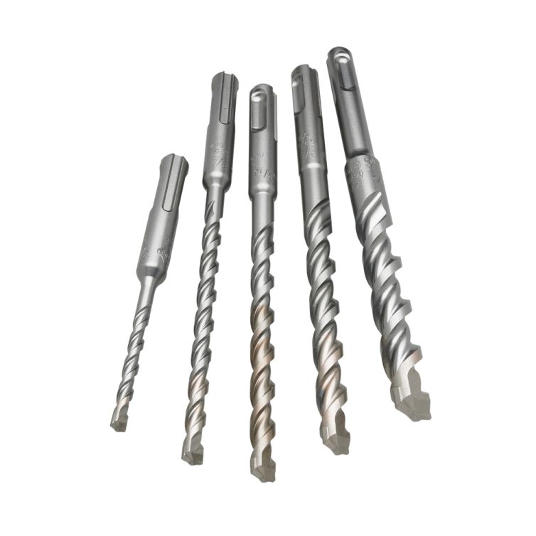 Milwaukee SDS PLUS 2-Cutter Rotary Hammer Bit Kit - 5 Piece
