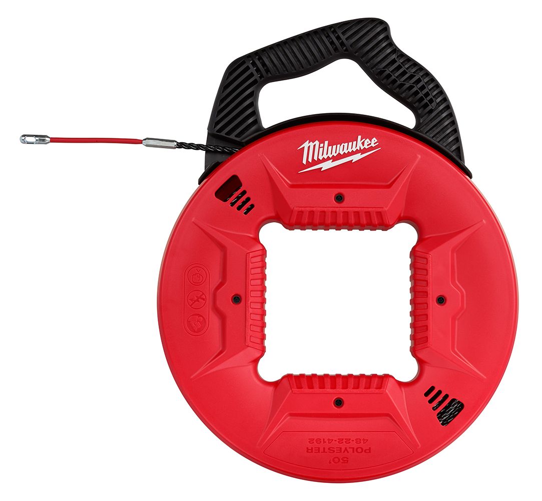 Milwaukee 50 Ft. Polyester Fish Tape w/ Flexible Metal Leader