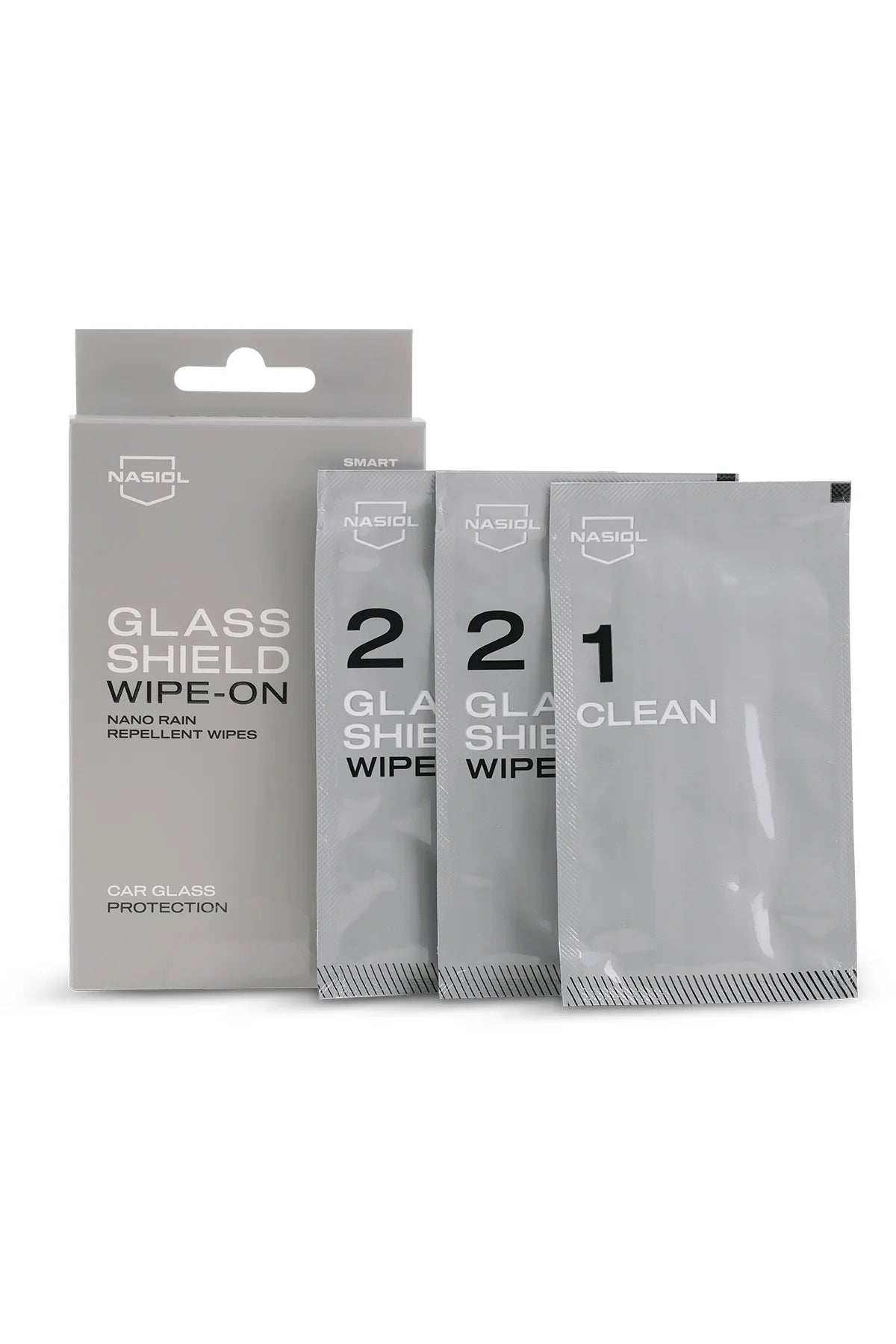 Nasiol GlasShield Wipe On Nano Repellent Wipe Kit