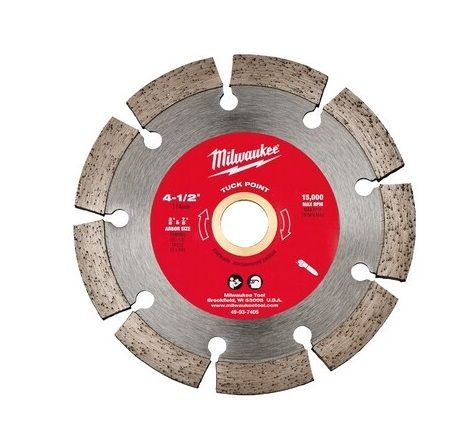 Milwaukee 4-1/2" Tuck Point Segmented Saw Blade