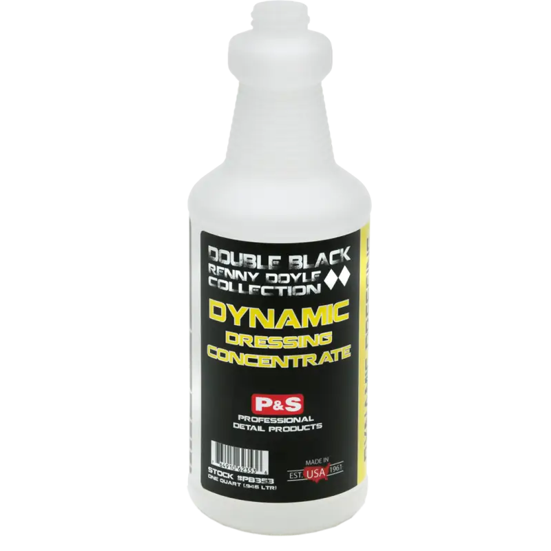 P&S Double Black Renny Doyle Collection Equipment Dynamic Dressing Double Black Renny Doyle Empty Labeled Spray Bottles
