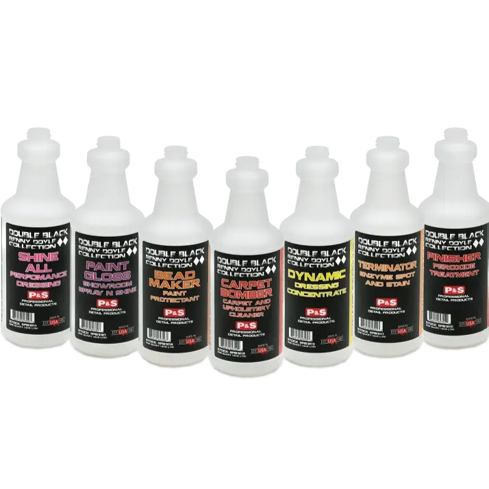 P&S Double Black Renny Doyle Collection Equipment Double Black Renny Doyle Empty Labeled Spray Bottles