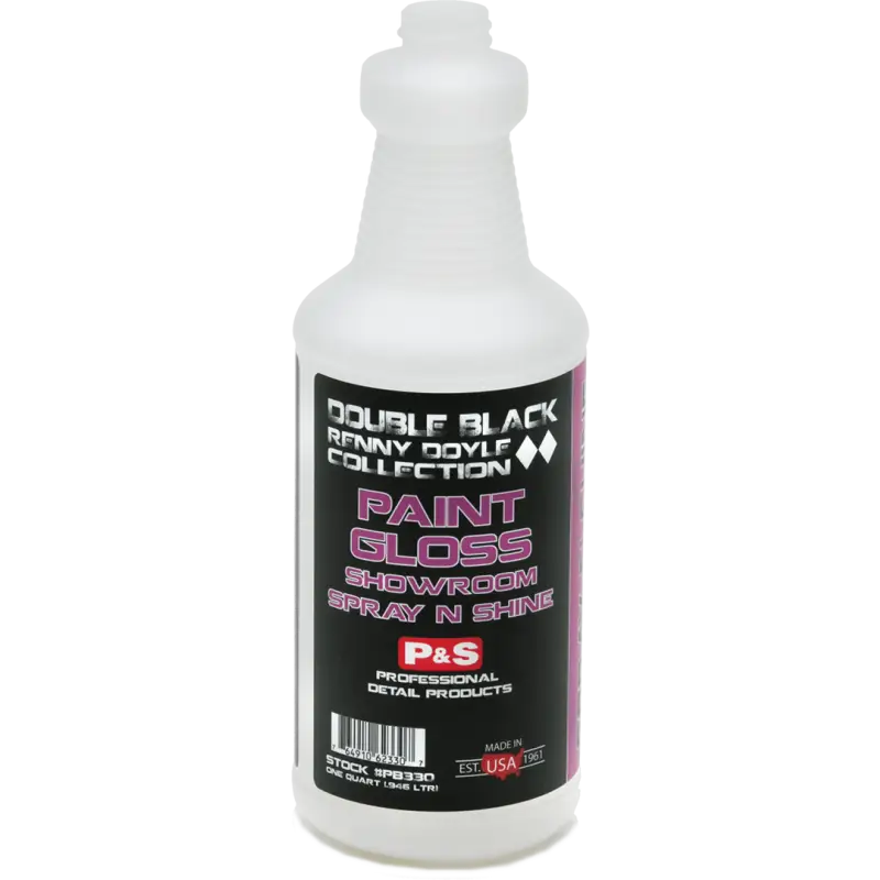P&S Double Black Renny Doyle Collection Equipment Paint Gloss Double Black Renny Doyle Empty Labeled Spray Bottles