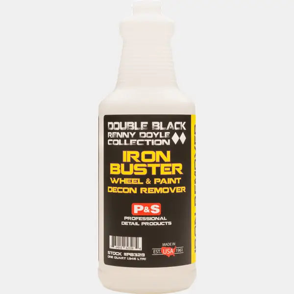 P&S Double Black Renny Doyle Collection paint correction quart Double Black Renny Doyle Iron Buster - Iron Remover for Wheels and Painted Surfaces