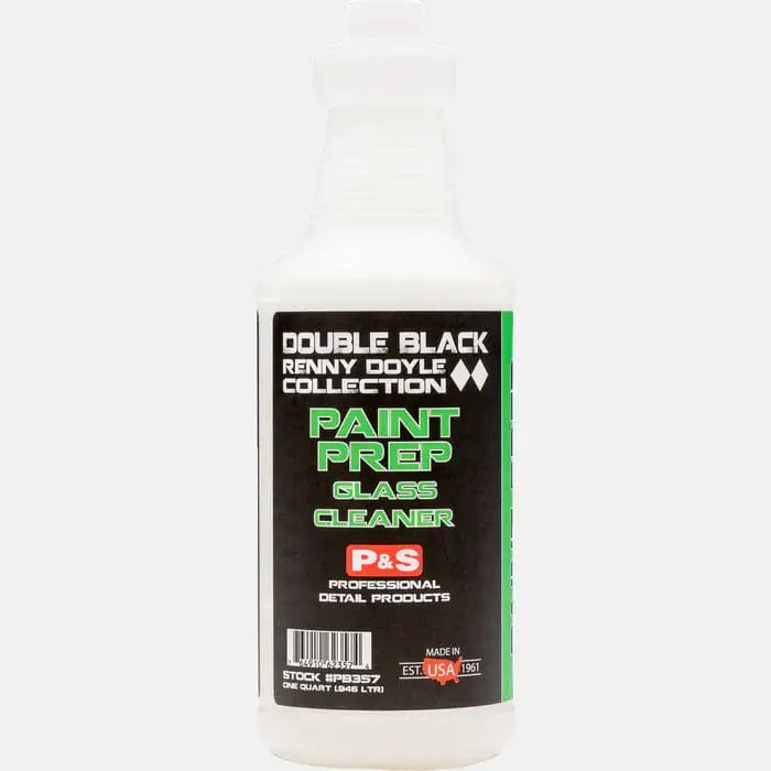 P&S Double Black Renny Doyle Collection Paint Protection Pain Prep Glass Cleaner Quart Bottle Double Black Renny Doyle Paint Coating Surface Prep