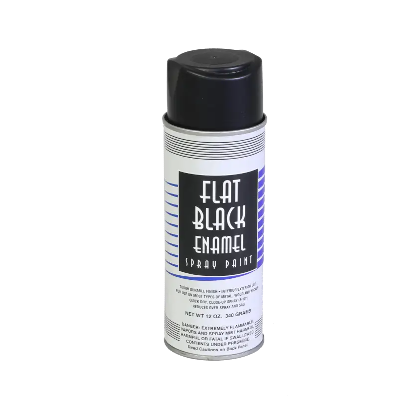 P&S Paint P&S Flat Black Enamel Spray Paint
