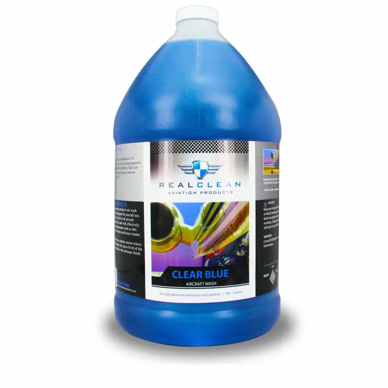 Real Clean Aviation Wash 1 Gallon Real Clean Aviation Clear Blue Premium Wash Concentrate