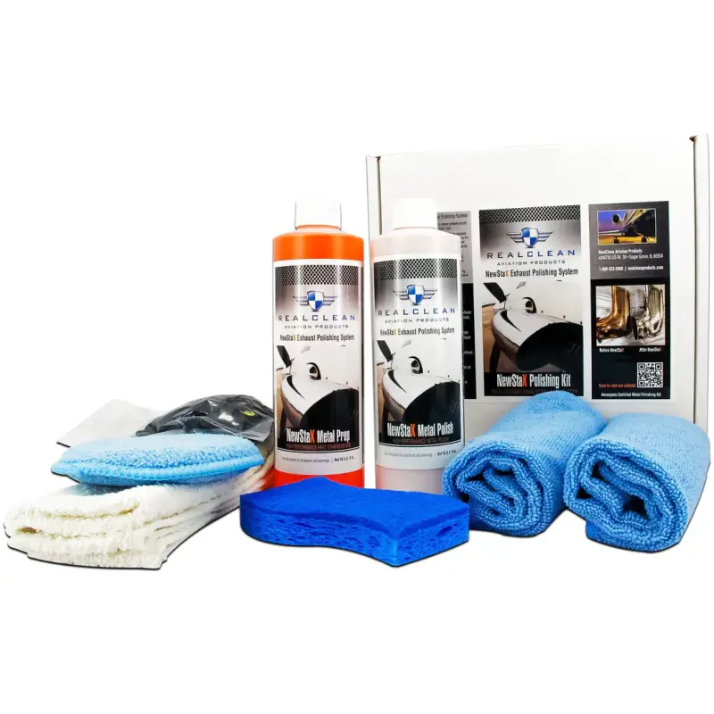 Real Clean Aviation NewStax Aircraft Exhaust Polishing