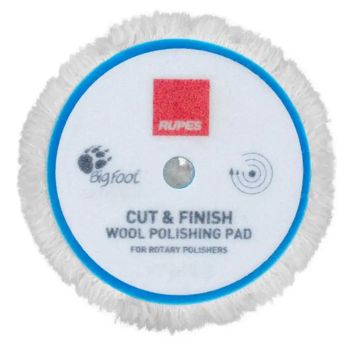 rupes RUPES CUT & FINISH WOOL ROTARY POLISHING PAD (5", 6")