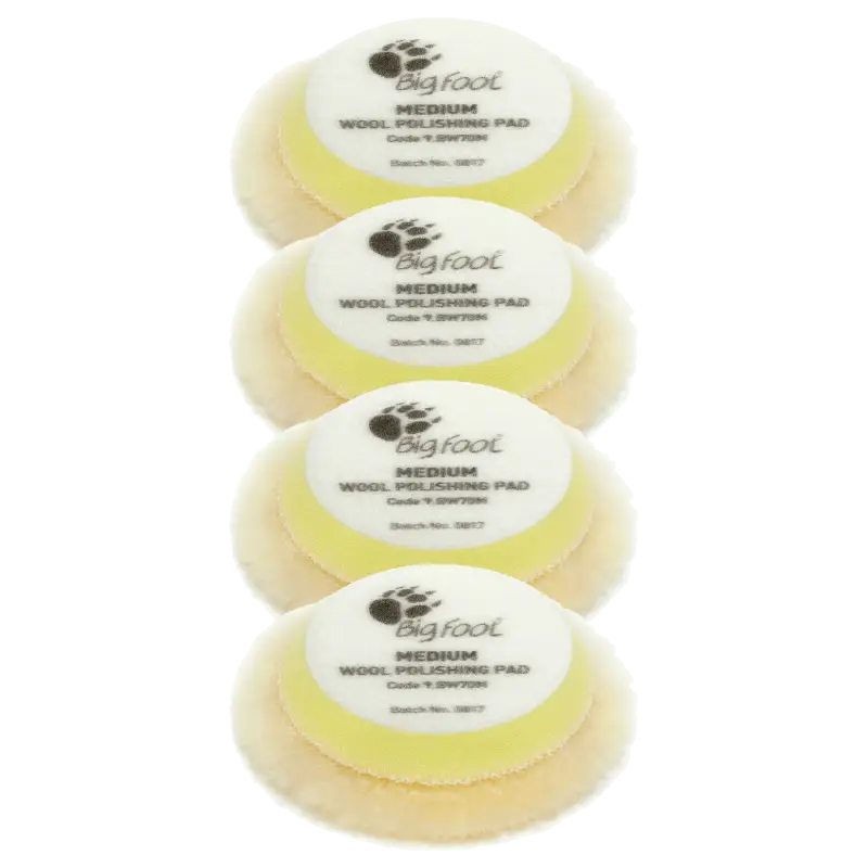 Meticulous Detailing Inc. RUPES MEDIUM WOOL PADS 4PK 9.BW70M