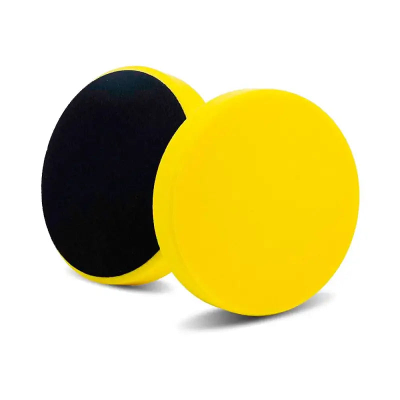Lake Country Manufacturing Paint Correction 3.5" / Yellow Prepolymer Foam Flat Cutting Pad Smooth Surface Cutback Random Orbital Pads | Lake Country