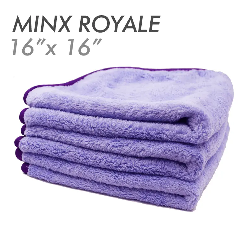 The Rag Company Towel The Rag Company 16 X 16 PURPLE MINX ROYALE PLUSH MICROFIBER TOWEL***
