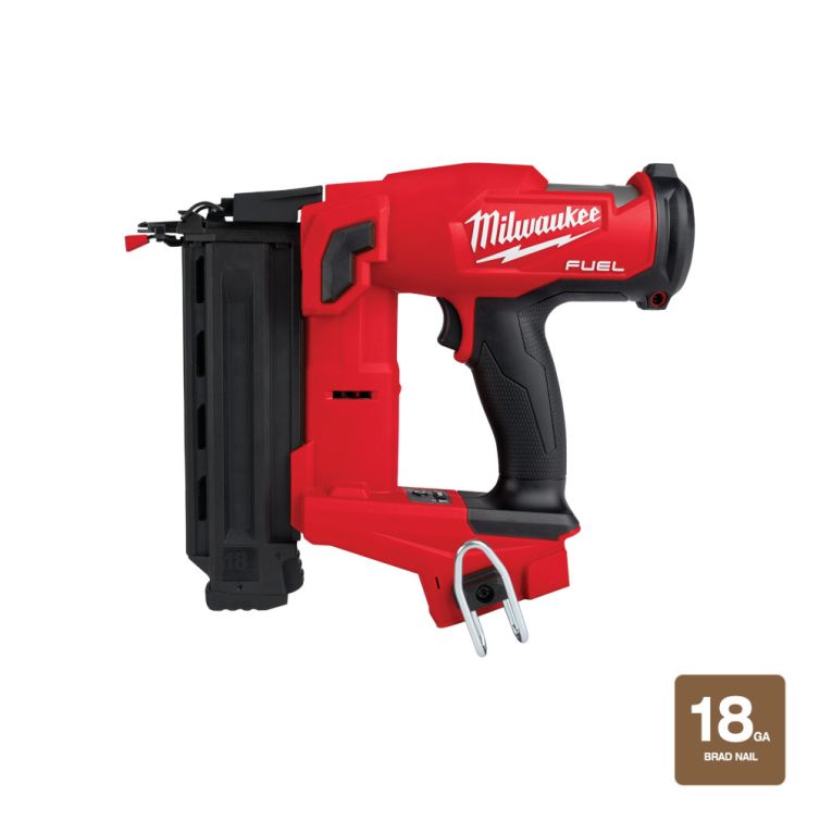 Milwaukee M18 FUEL 18 Volt Lithium-Ion Brushless Cordless 18 Gauge Brad Nailer - Tool Only