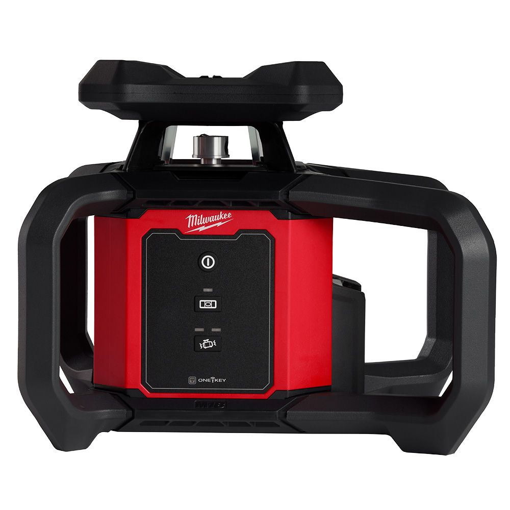 Milwaukee M18 Red Exterior Rotary Laser Level Kit with Receiver Tripod and Grade Rod
