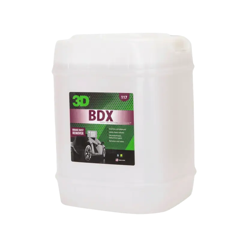 3D Products Canada paint correction 5 Gallon 3D - BDX - BRAKE DUST REMOVER Iron Particles and Fallout from Automotive Paint and Wheels