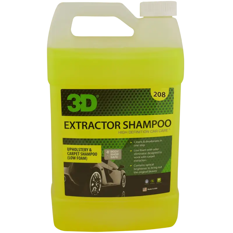 3D Products Canada Carpet Care and Upholstrey 1 gallon 3D Professional Detailing Products - Extractor Shampoo