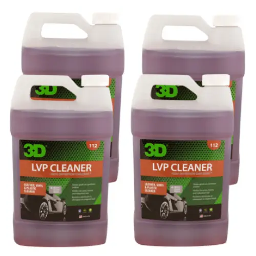 3D Products Canada Interior Cleaning & Care 4 pack 3D Professional Detailing Products - Leather LVP Leather Vinyl and Plastic Cleaner
