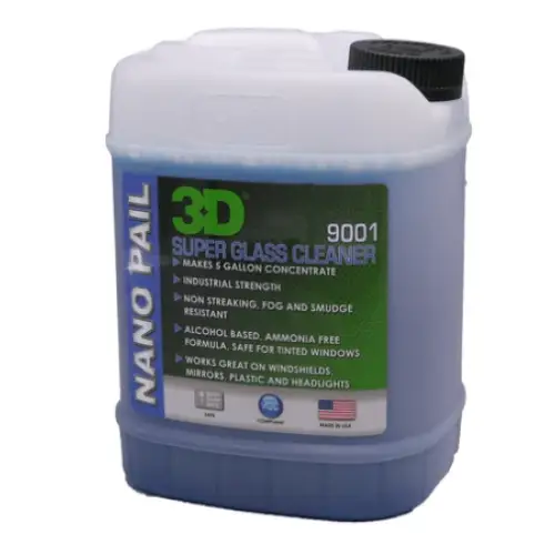 3D Products Canada Vehicle Washing & Glass Cleaning 64 oz 3D Professional Detailing Products - Super Glass Cleaner Concentrate