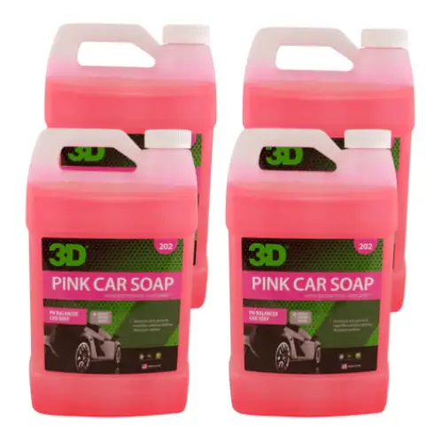 3D Products Canada Vehicle Washing & Glass Cleaning 4 pack 3D Professional Detailing Products - Pink Car Soap